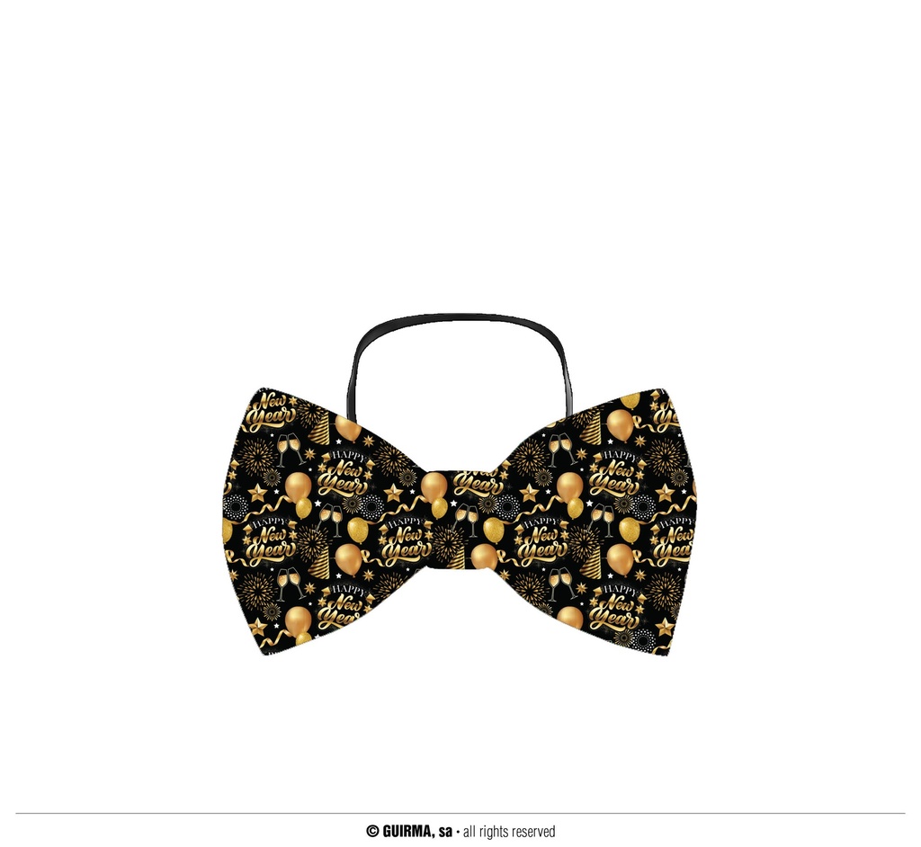 Happy New Year Bow Tie 12cm