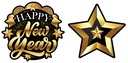 Happy New Year Garland  Banner 300cm (16x16cm)