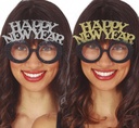 Happy New Year Glasses Assorted Silver / Gold