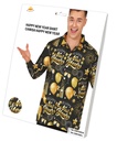 Happy New Year Male Shirt – Adult Size Medium (48-50)