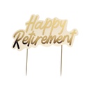 Happy Retirement Card Cake Topper