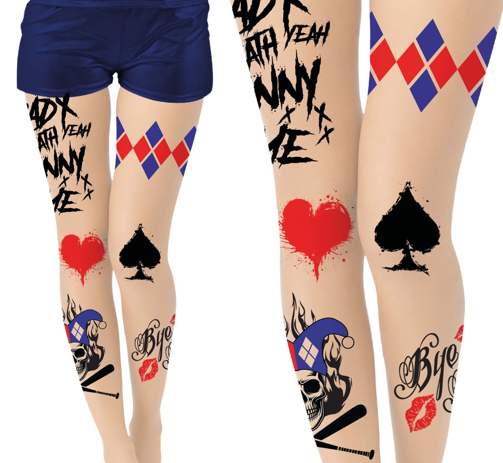 Harley Quinn Dangerous Tights – Adult One Size