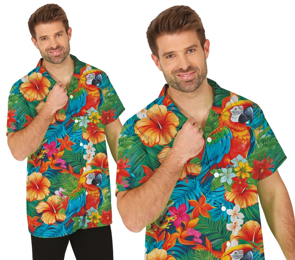 Hawaiian Flowers Man Shirt – Adult Size Large (52-54)
