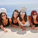 Hens Bride To Be Sunglasses Silver with Pearls