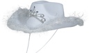 Hens Party Cowboy Hat With Boa – Adult One Size