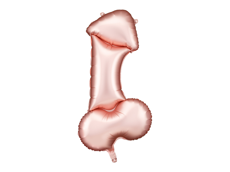 Hens Rose Gold Penis Foil Balloon 55.5x112cm