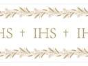 Holy Communion Table Runner IHS, Nonwoven Fabric, 40x500cm