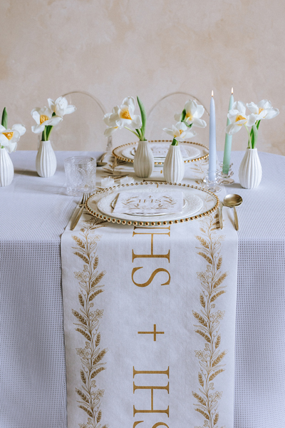 Holy Communion Table Runner IHS, Nonwoven Fabric, 40x500cm