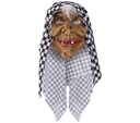 Hooded Witch Latex Mask – Adult One Size