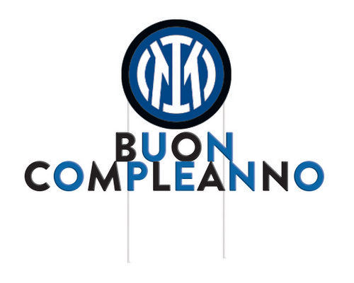 Inter Buon Compleanno Cake Topper