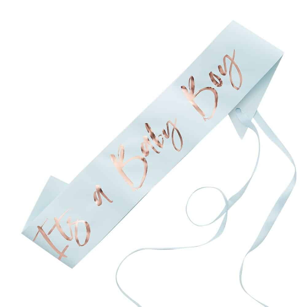 It’s a Baby Boy Blue Baby Shower Sash