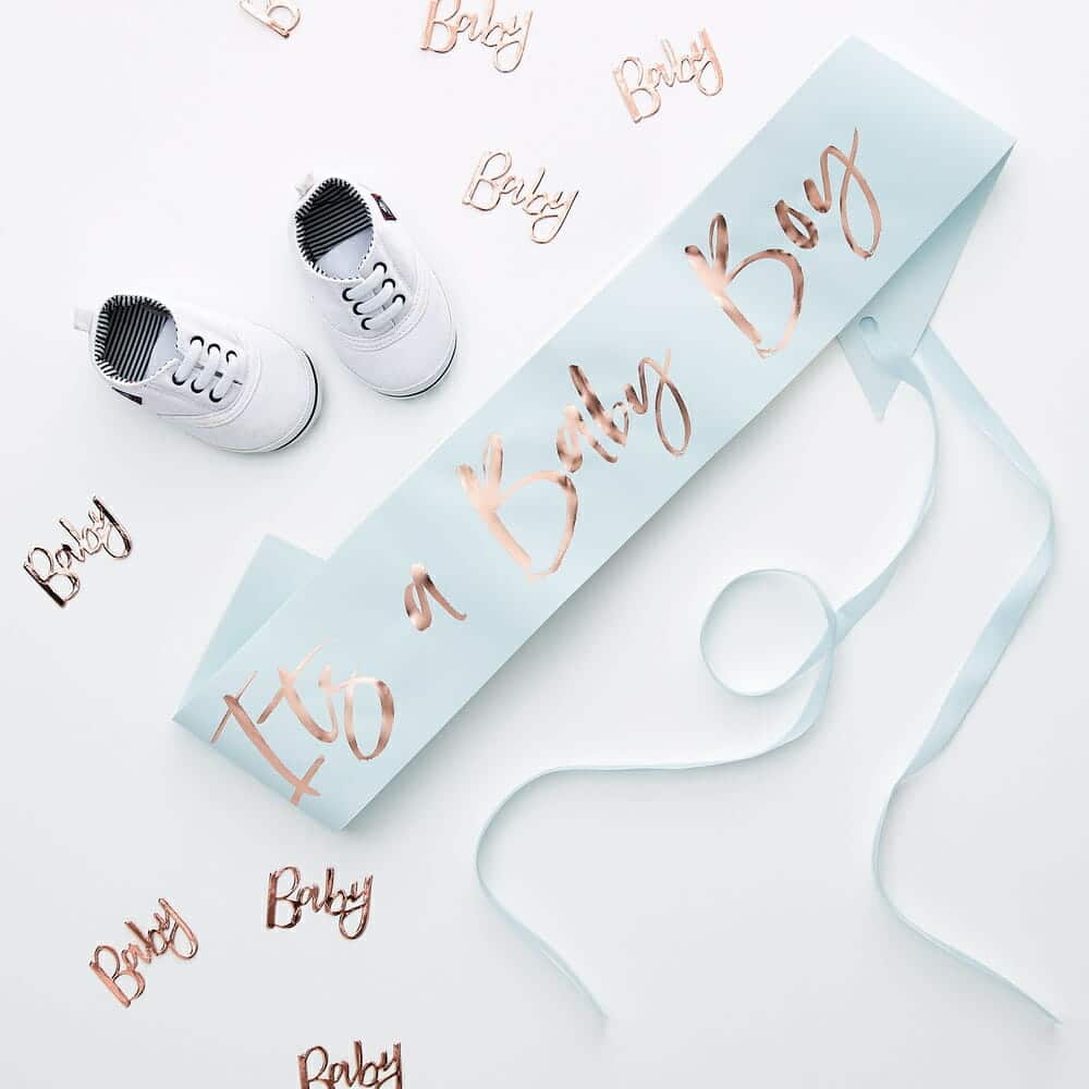 It’s a Baby Boy Blue Baby Shower Sash