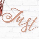 Just Married Rose Gold Glitter Bunting – 1.5m