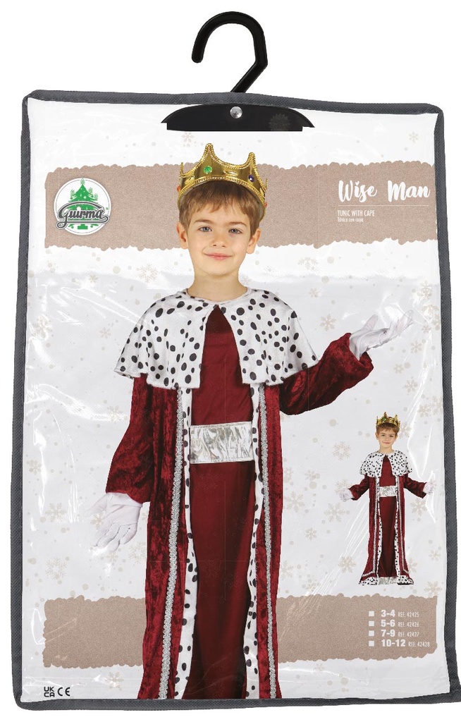 King Boy Maroon (Rey Mago) – Age 7 to 9 Years