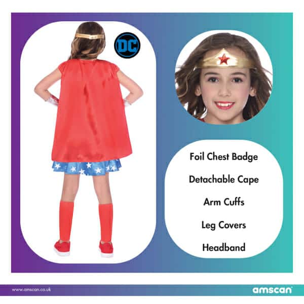 Licensed DC Classic Wonder Woman – Age 8 to 10 Years
