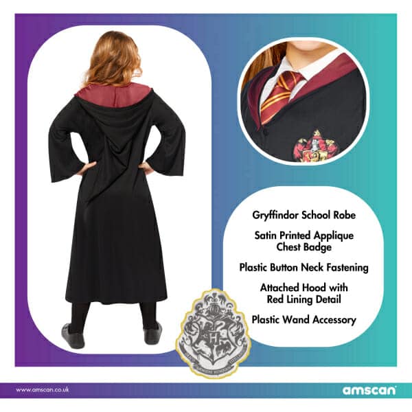 Licensed Harry Potter Hermione Robe Kit – Age 8 to 10 Years