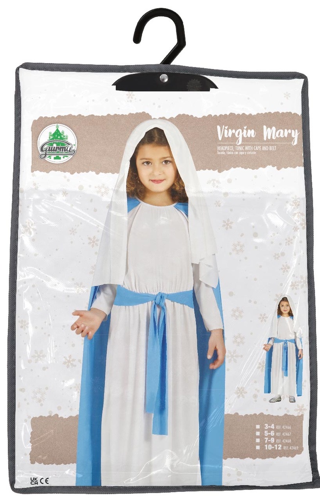 Little Mary Mother of Jesus (Virgen Maria) Age7 to 9 Years