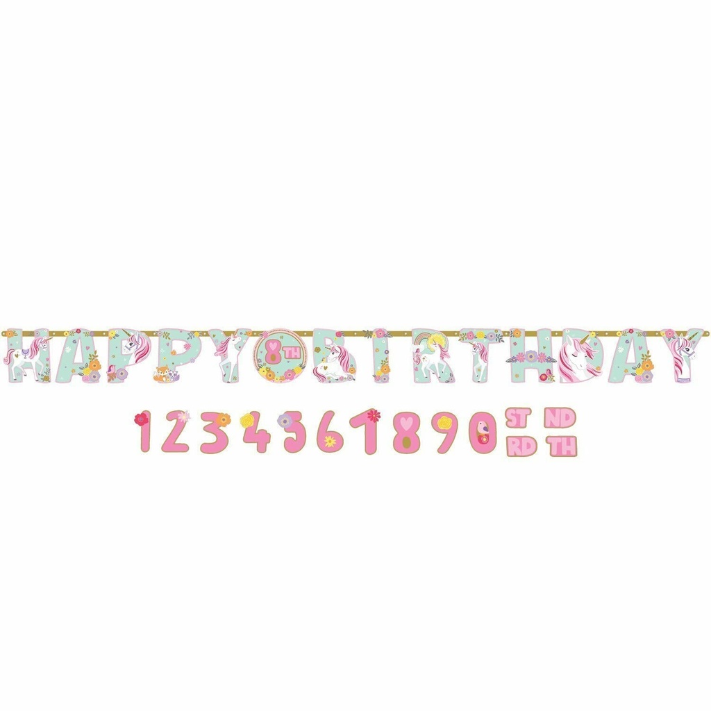 Magical Unicorn Jumbo Paper Banner Kit – 3.2 m