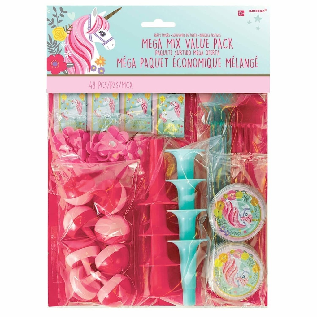 Magical Unicorn Mega Value Favour Pack – 48pk