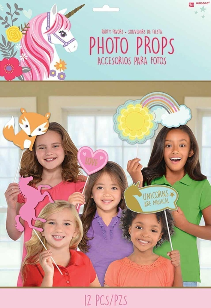 Magical Unicorn Photo Props Kit – 12 pcs