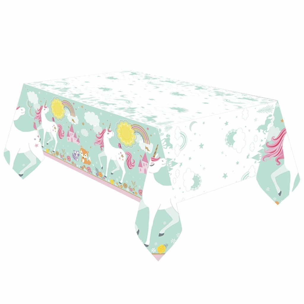 Magical Unicorn Plastic Tablecover 259cm x 137cm