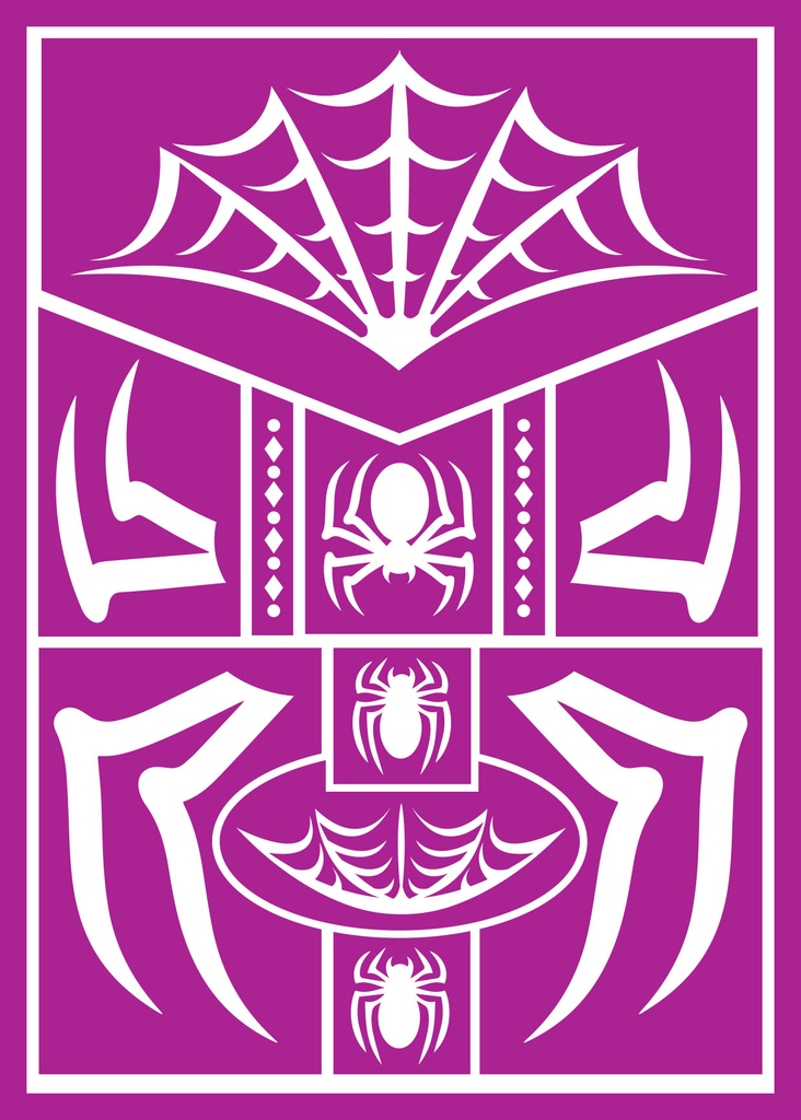 Makeup Stencil Spider 14x20cm