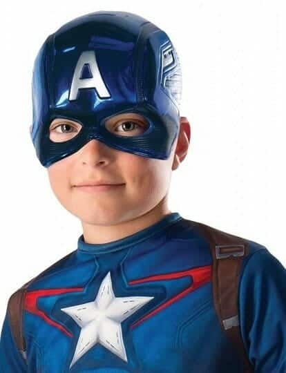 Marvel Avengers Captain America Half Mask – Child One Size