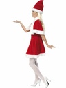 Miss Santa Costume With Cape – Adult Size Medium