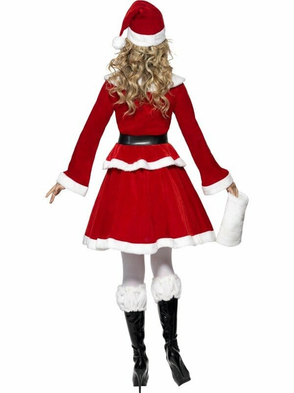 Miss Santa Costume With Muff – Adult Size Extra Large