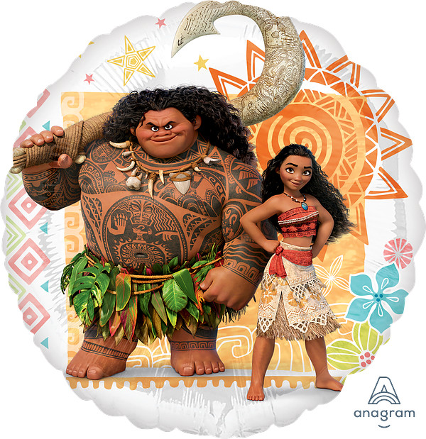 Moana Standard Circle Foil Balloon 17″ (42cm)