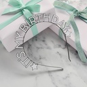 Monochrome It’s My Birthday Metal Headband
