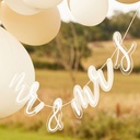 Mr & Mrs Acrylic Wedding Bunting 16cm x 2m