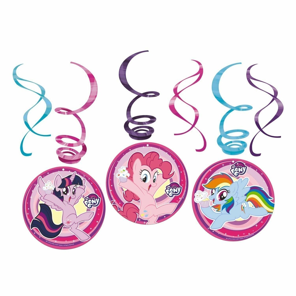 My Little Pony Swirl Decoration – 6 pk