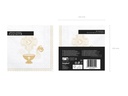 Napkins Holy Baptism, 33x33cm, Gold (1 pkt / 20 pc.)