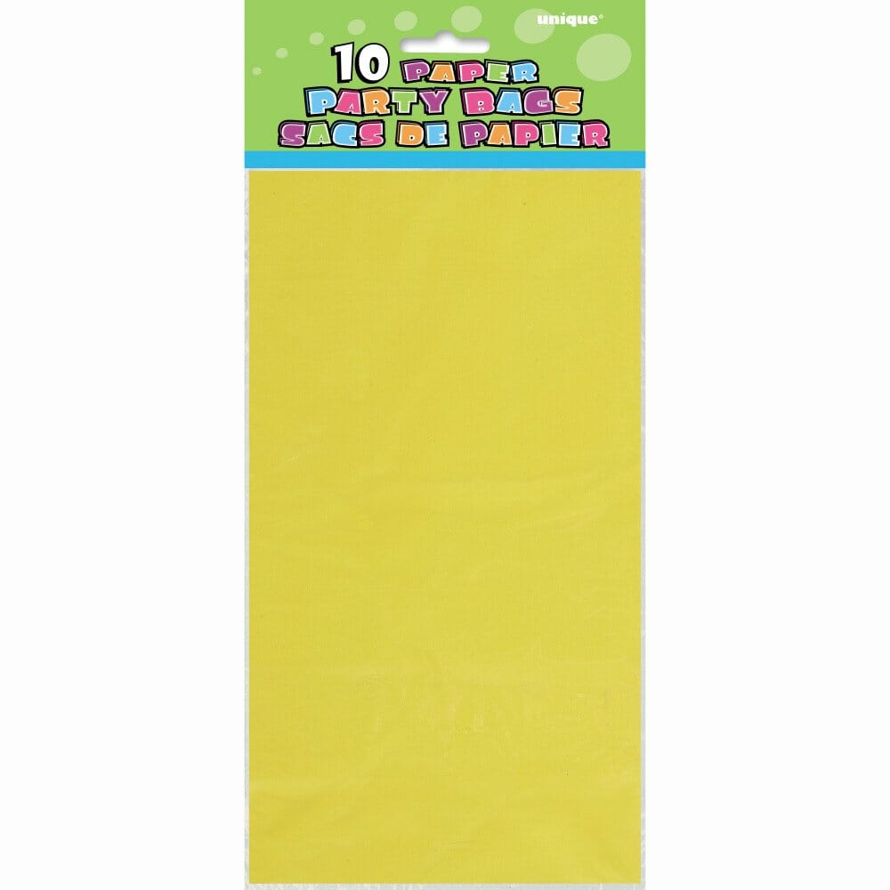 Neon Assorted Paper Party Bags – 10pk