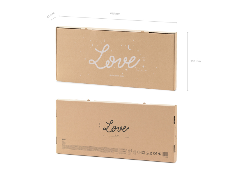 Neon Led – Love White 61x274cm