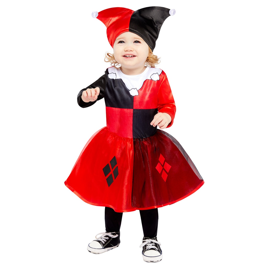 Official Licensed Cute Harley Quinn Costume – Age 2 to 3 Years
