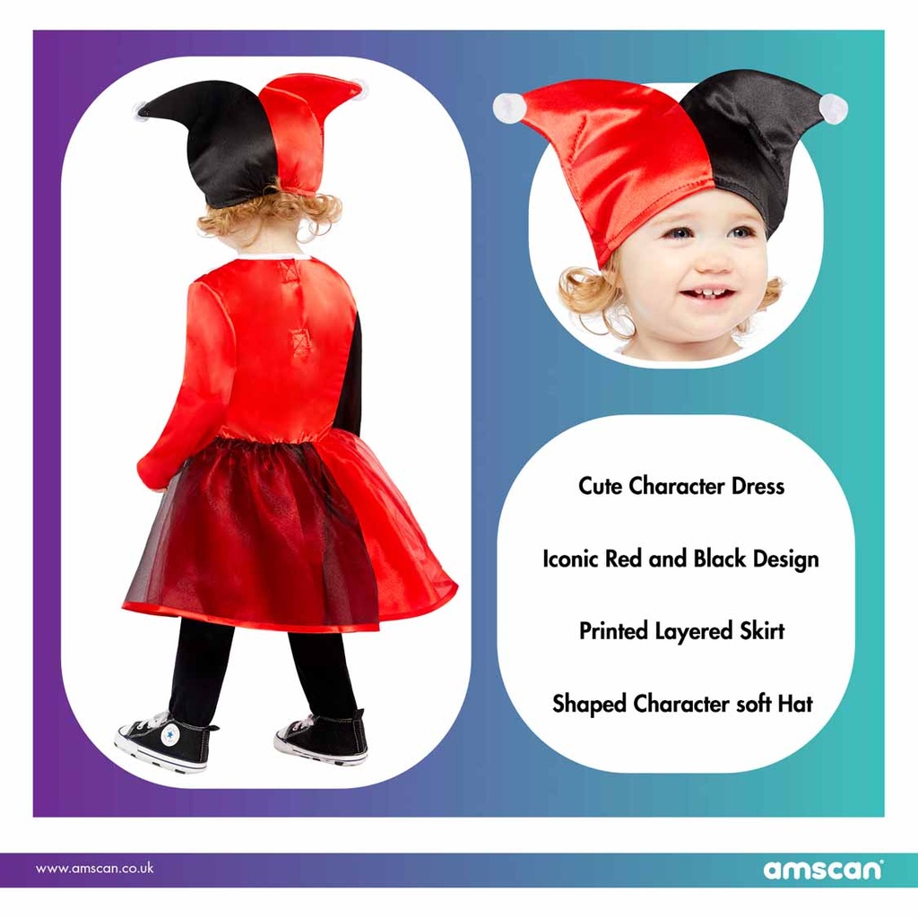 Official Licensed Cute Harley Quinn Costume – Age 6 to 12 Months