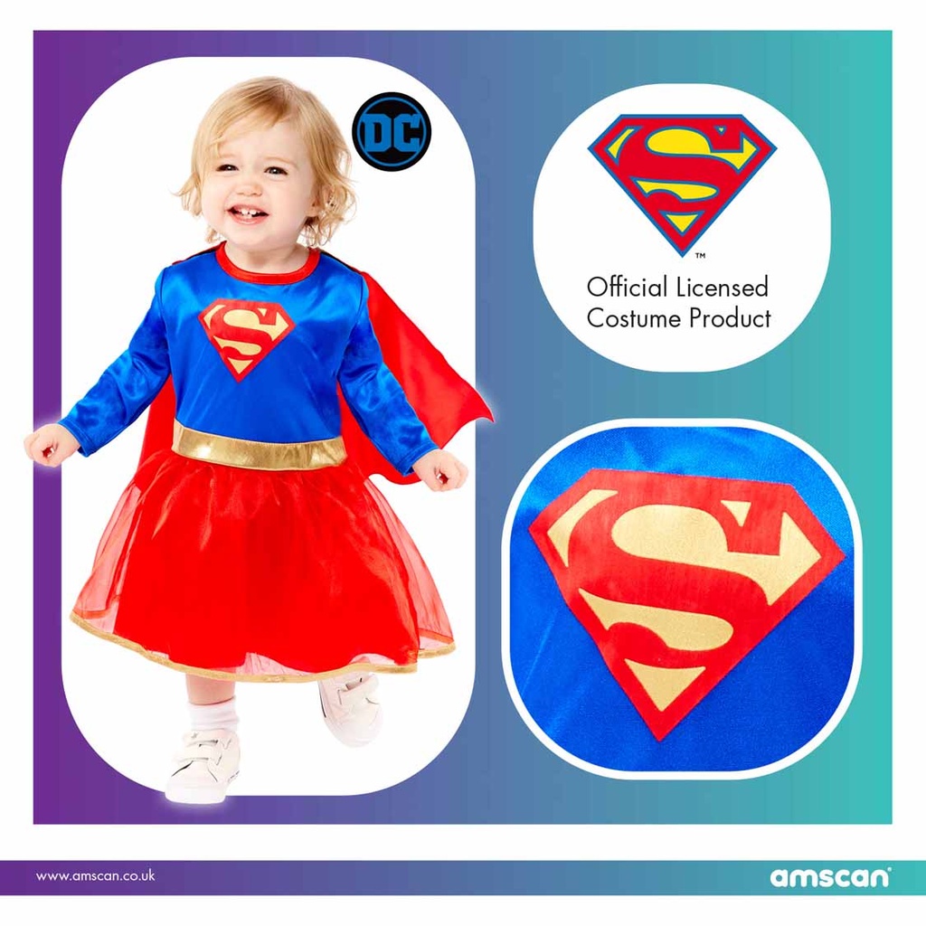 Official Licensed DC Supergirl Costume – Age 6 to 12 Months