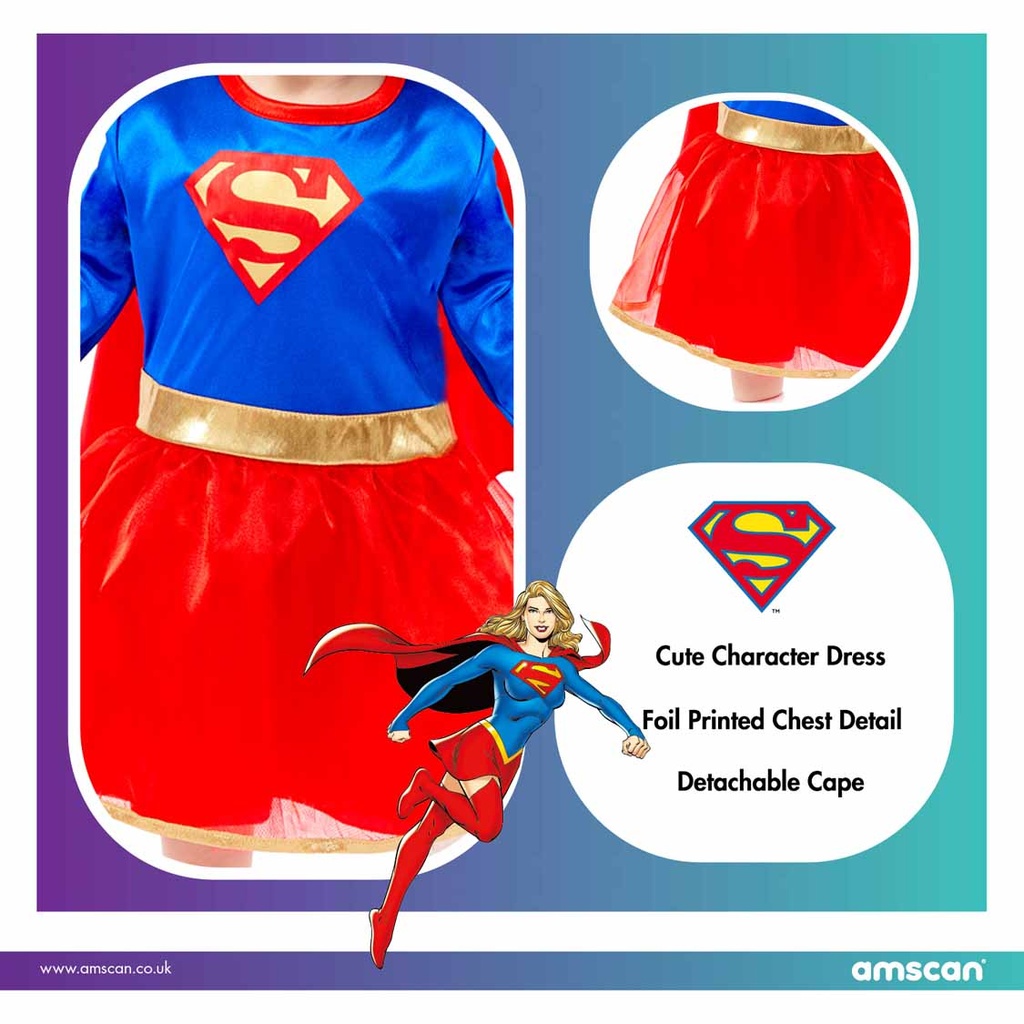 Official Licensed DC Supergirl Costume – Age 6 to 12 Months