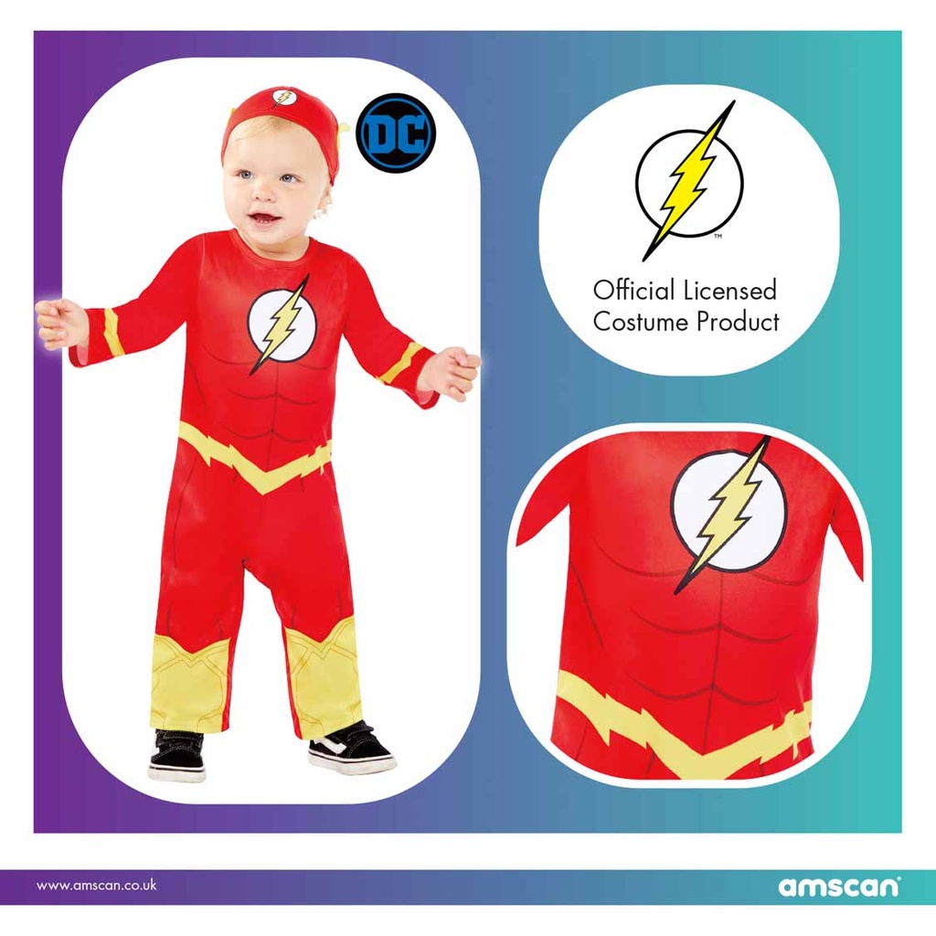 Official Licensed Flash Costume – Age 12 to 18 Months