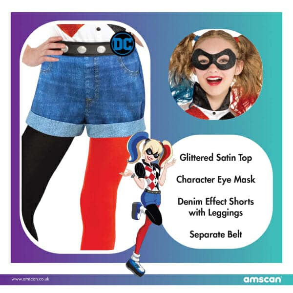 Official Licensed Harley Quinn Classic – Age 10 to 12 Years