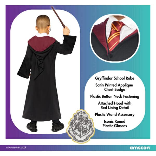 Official Licensed Harry Potter Robe Kit – Age 6 to 8 Years