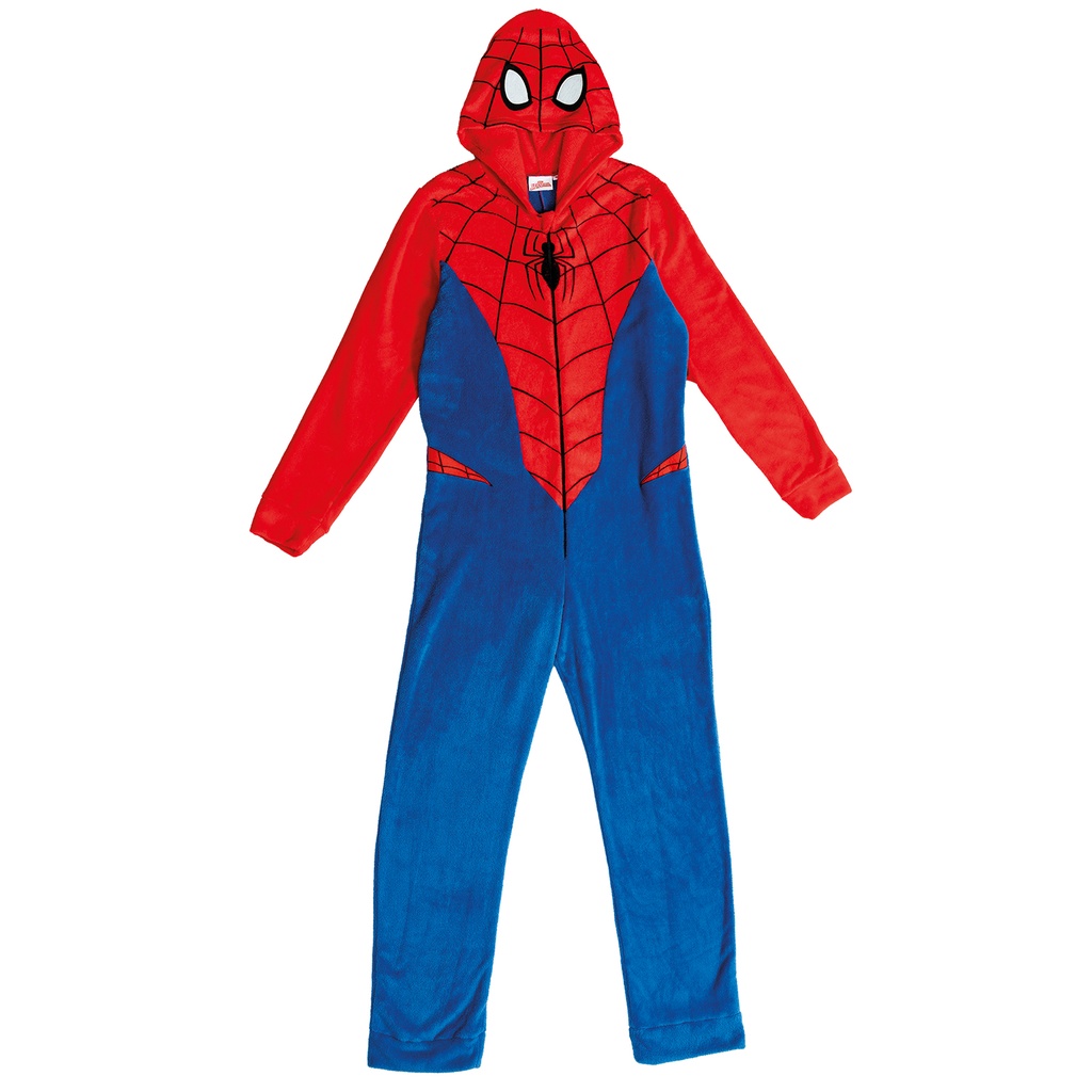 Official Licensed Onesie Spiderman Costume – Adult Size Medium