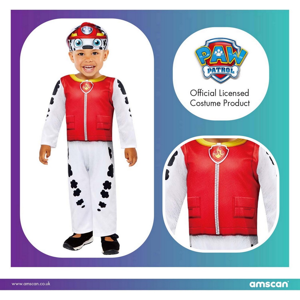 Official Licensed Paw Patrol Marshall Baby Costume – Age 18 to 24 Months