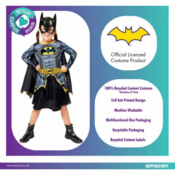 Child Costume Sustainable Batgirl 4-6 yrs