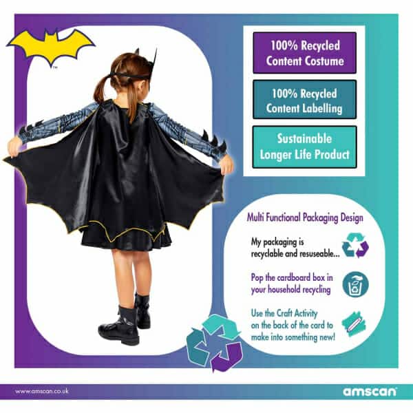 Child Costume Sustainable Batgirl 4-6 yrs