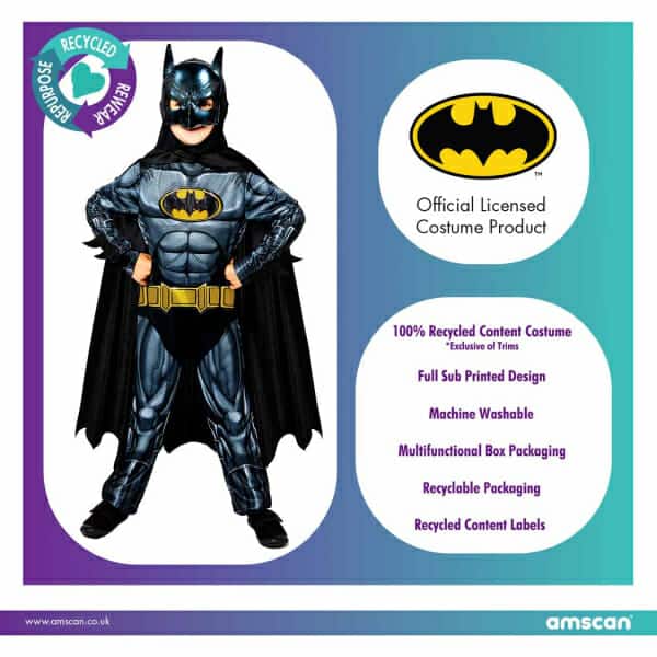 Official Licensed Sustainable Batman – Age 10 to 12 Years