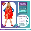 Official Licensed Sustainable Supergirl – Age 4 to 6 Years