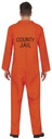 Orange Convict Prisoner Man Costume – Adult Size Large